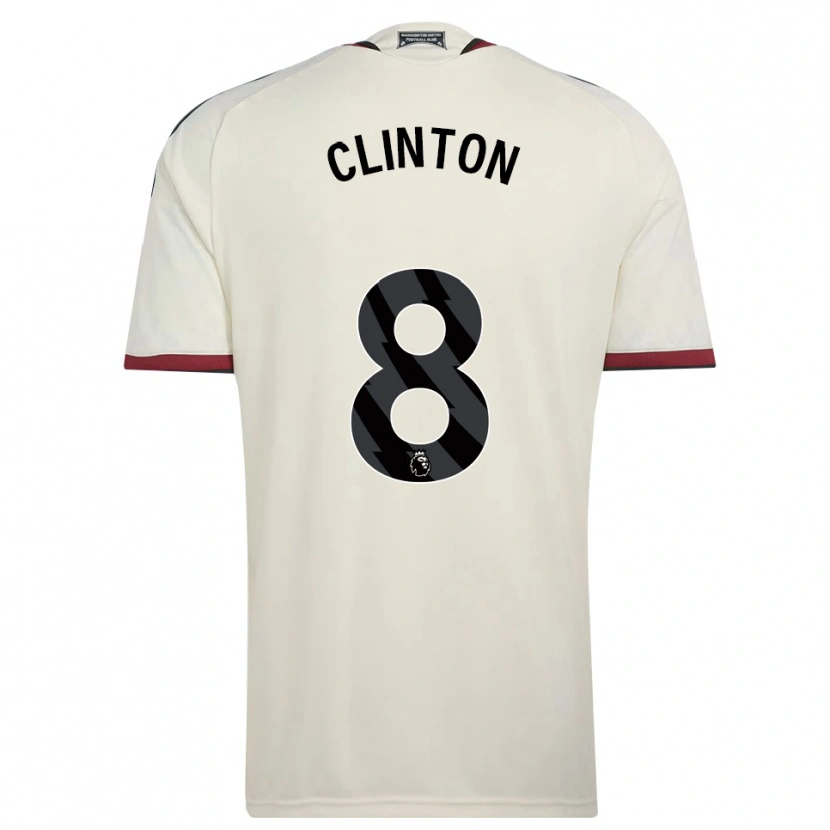 Danxen Niño Camiseta Grace Clinton #8 Beige Negro Rojo Equipación Tercera 2026/27 La Camisa
