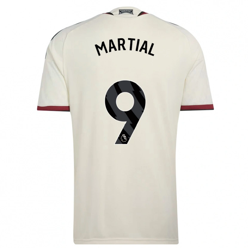 Danxen Niño Camiseta Anthony Martial #9 Beige Negro Rojo Equipación Tercera 2026/27 La Camisa