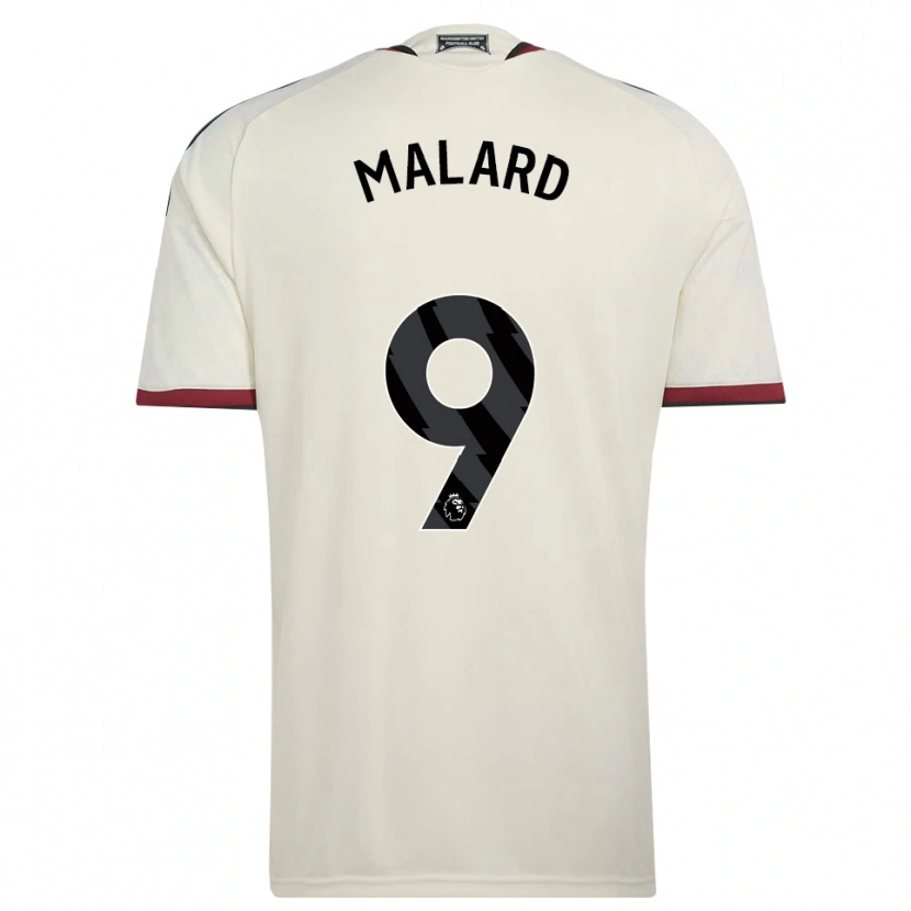 Danxen Niño Camiseta Melvine Malard #9 Beige Negro Rojo Equipación Tercera 2026/27 La Camisa