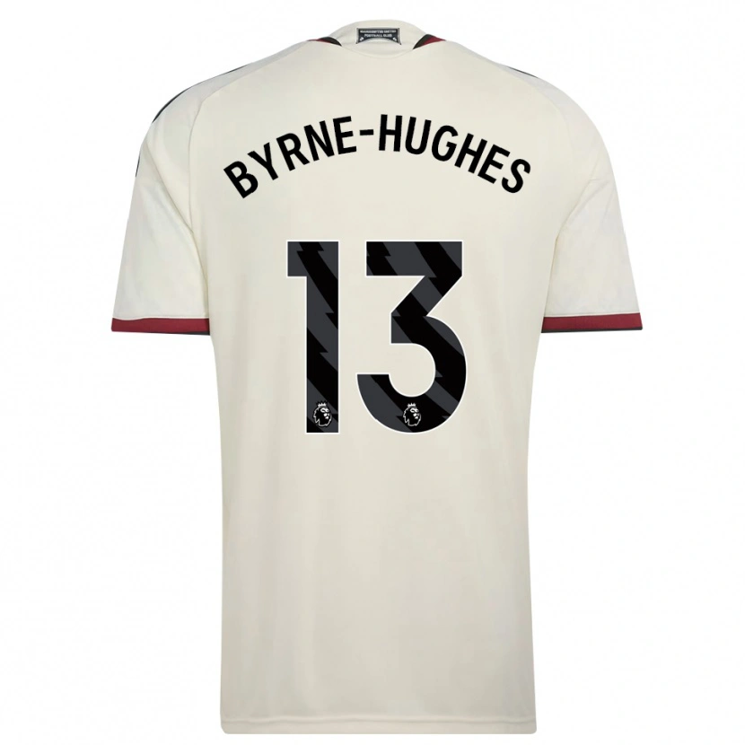 Danxen Niño Camiseta Cameron Byrne-Hughes #13 Beige Negro Rojo Equipación Tercera 2026/27 La Camisa