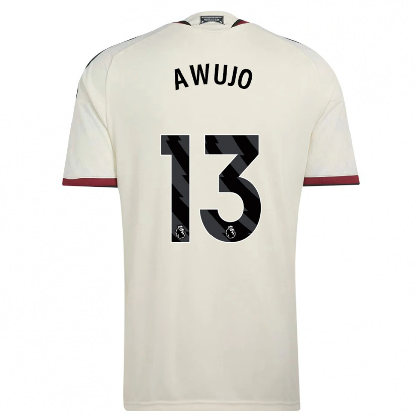 Danxen Niño Camiseta Simi Awujo #13 Beige Negro Rojo Equipación Tercera 2026/27 La Camisa