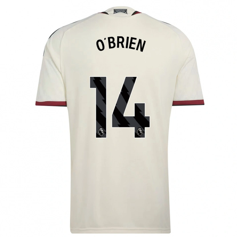 Danxen Niño Camiseta Sam O'brien #14 Beige Negro Rojo Equipación Tercera 2026/27 La Camisa