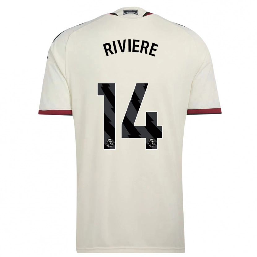 Danxen Niño Camiseta Jayde Riviere #14 Beige Negro Rojo Equipación Tercera 2026/27 La Camisa