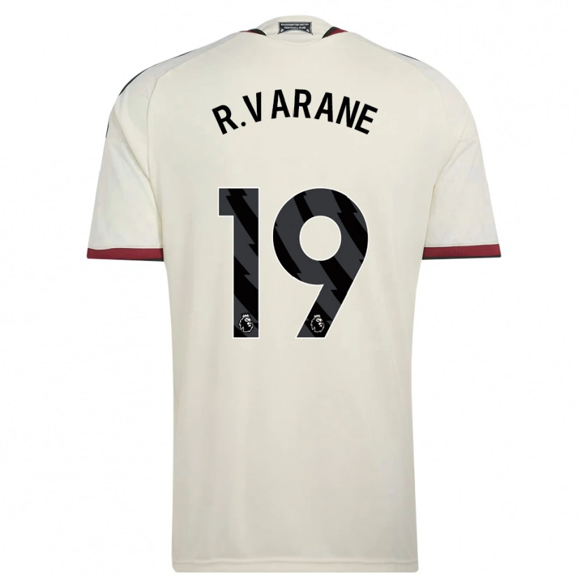 Danxen Niño Camiseta Raphael Varane #19 Beige Negro Rojo Equipación Tercera 2026/27 La Camisa