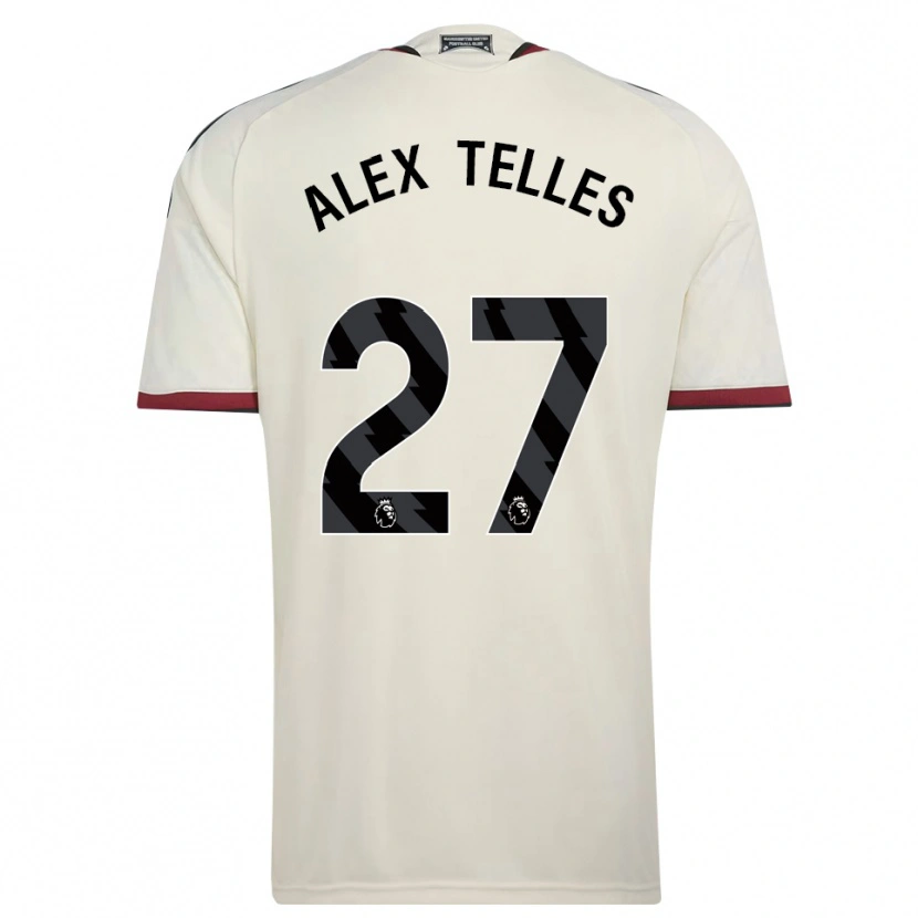 Danxen Niño Camiseta Alex Nicolao Telles #27 Beige Negro Rojo Equipación Tercera 2026/27 La Camisa