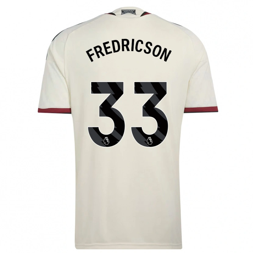 Danxen Niño Camiseta Tyler Fredricson #33 Beige Negro Rojo Equipación Tercera 2026/27 La Camisa