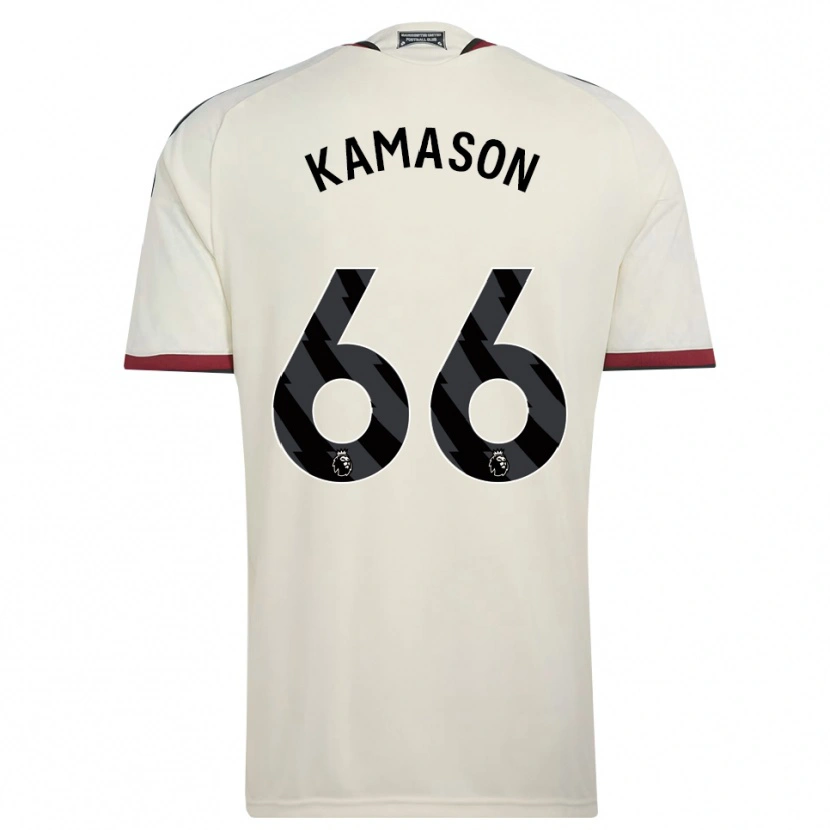 Danxen Niño Camiseta Jaydan Kamason #66 Beige Negro Rojo Equipación Tercera 2026/27 La Camisa