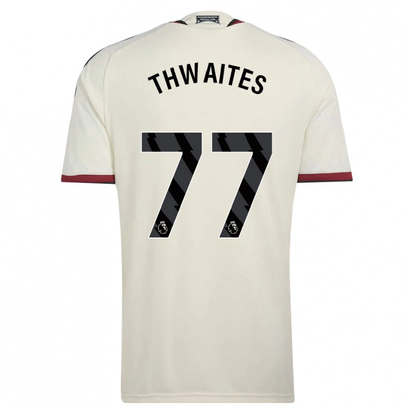 Danxen Niño Camiseta Jim Thwaites #77 Beige Negro Rojo Equipación Tercera 2026/27 La Camisa