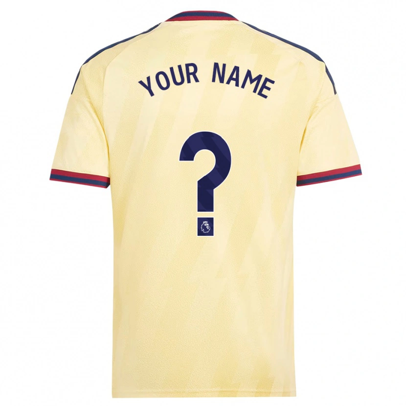 Danxen Niño Camiseta Su Nombre #0 Amarilloclaro Azulmedianoche Equipación Tercera 2026/27 La Camisa