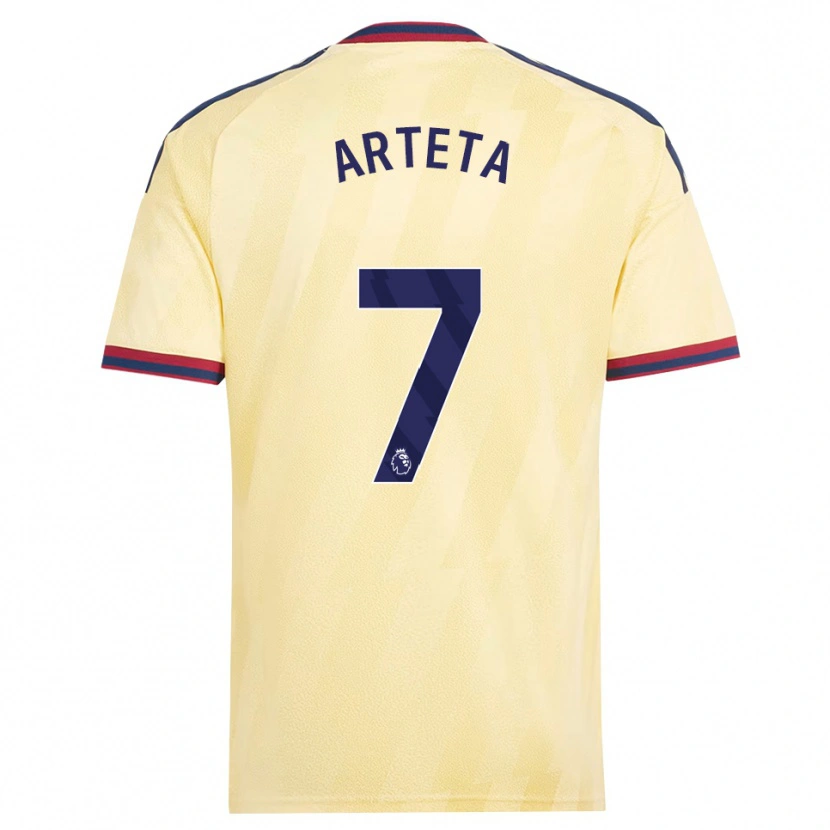 Danxen Niño Camiseta Gabriel Arteta #7 Amarilloclaro Azulmedianoche Equipación Tercera 2026/27 La Camisa