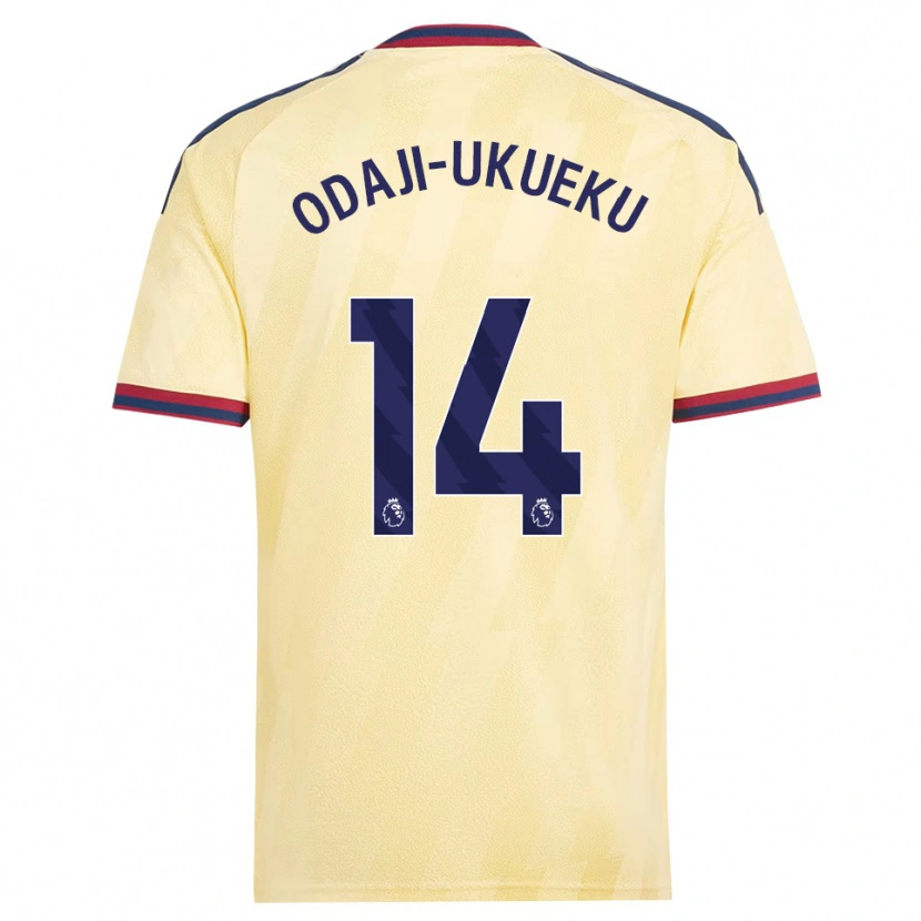 Danxen Niño Camiseta Theo Odaji-Ukueku #14 Amarilloclaro Azulmedianoche Equipación Tercera 2026/27 La Camisa