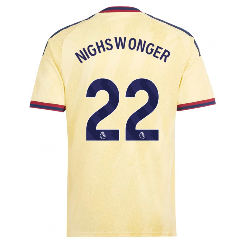 Danxen Niño Camiseta Jenna Nighswonger #22 Amarilloclaro Azulmedianoche Equipación Tercera 2026/27 La Camisa