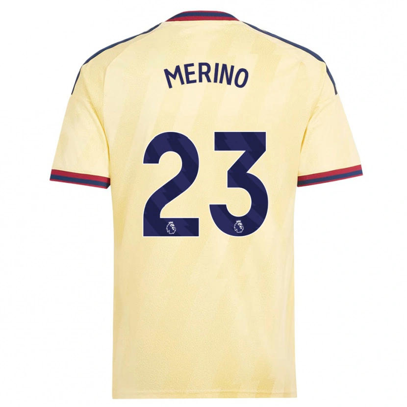 Danxen Niño Camiseta Mikel Merino #23 Amarilloclaro Azulmedianoche Equipación Tercera 2026/27 La Camisa