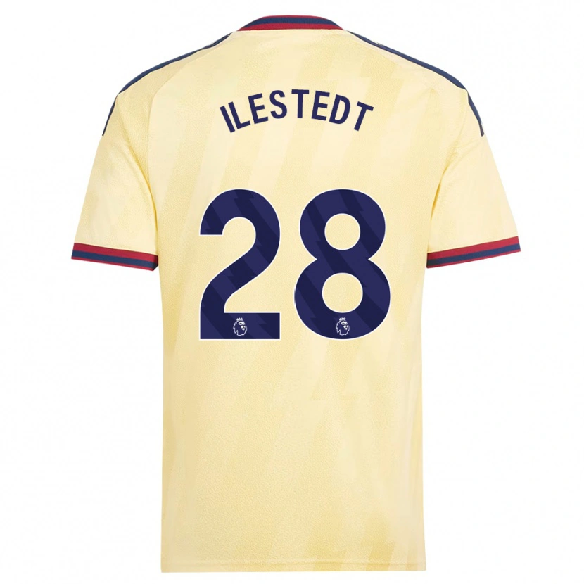 Danxen Niño Camiseta Amanda Ilestedt #28 Amarilloclaro Azulmedianoche Equipación Tercera 2026/27 La Camisa