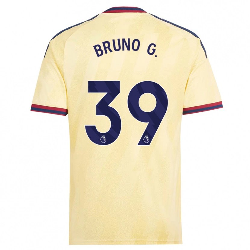 Danxen Niño Camiseta Bruno Guimarães #39 Amarilloclaro Azulmedianoche Equipación Tercera 2026/27 La Camisa