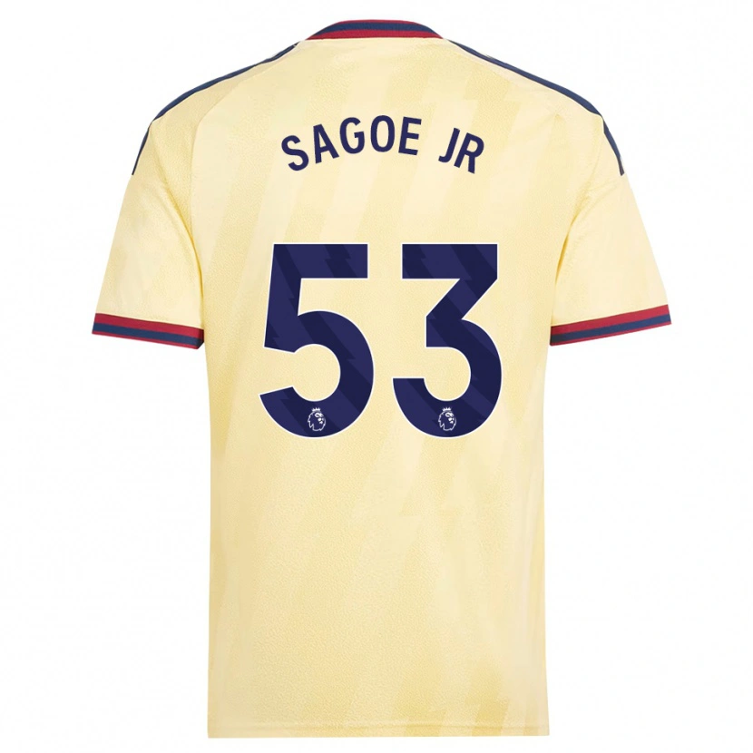 Danxen Niño Camiseta Charles Sagoe Jr #53 Amarilloclaro Azulmedianoche Equipación Tercera 2026/27 La Camisa