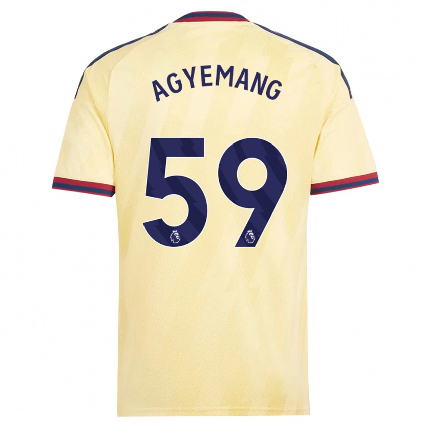 Danxen Niño Camiseta Michelle Agyemang #59 Amarilloclaro Azulmedianoche Equipación Tercera 2026/27 La Camisa