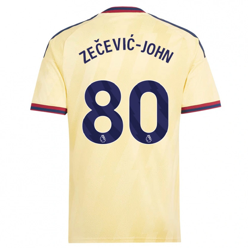 Danxen Niño Camiseta Louis Zečević-John #80 Amarilloclaro Azulmedianoche Equipación Tercera 2026/27 La Camisa