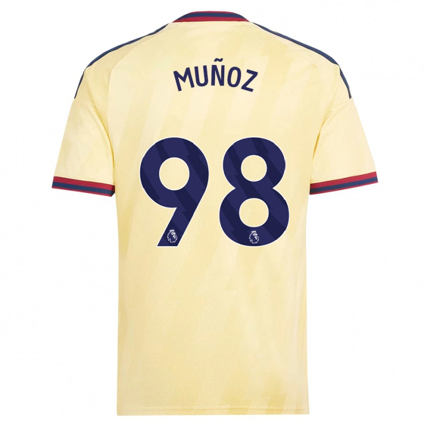 Danxen Niño Camiseta Luis Muñoz #98 Amarilloclaro Azulmedianoche Equipación Tercera 2026/27 La Camisa