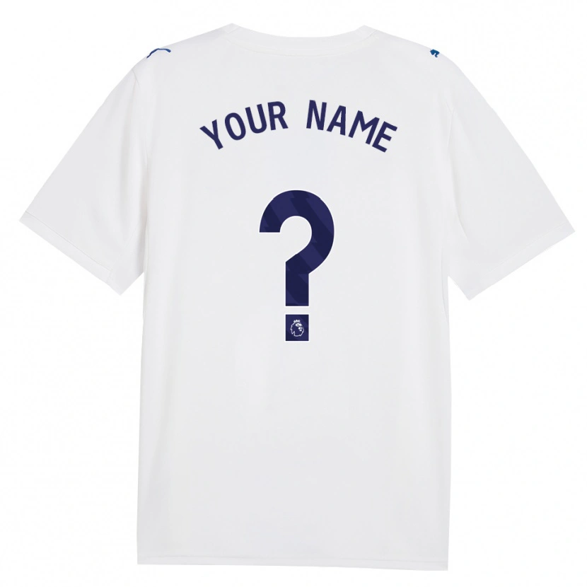 Danxen Niño Camiseta Su Nombre #0 Azulmarino Blanco Equipación Tercera 2026/27 La Camisa