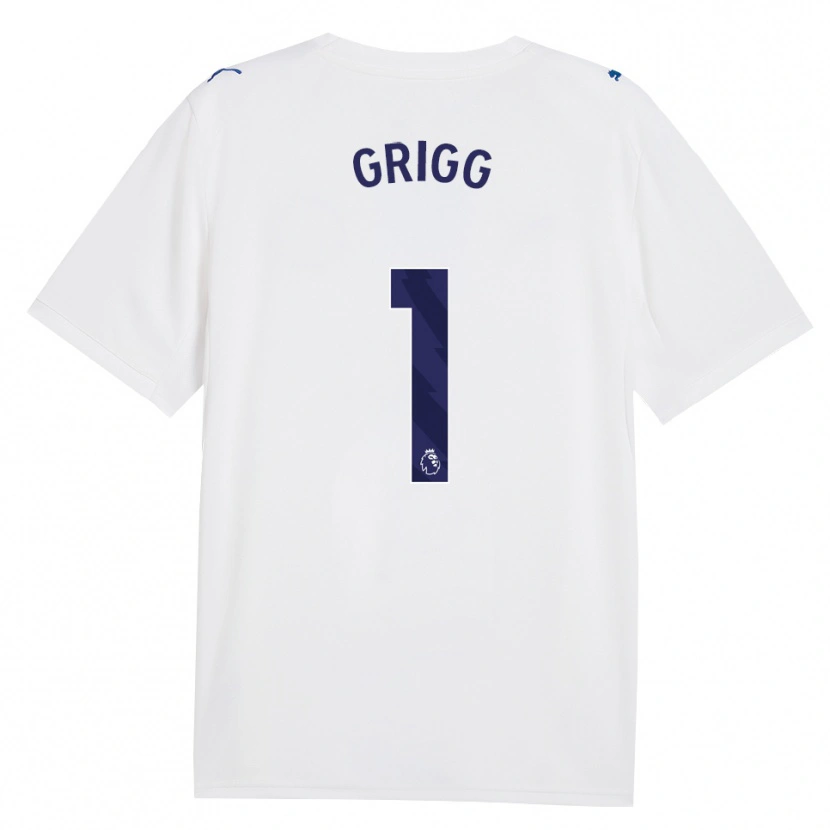 Danxen Niño Camiseta Finley Grigg #1 Azulmarino Blanco Equipación Tercera 2026/27 La Camisa