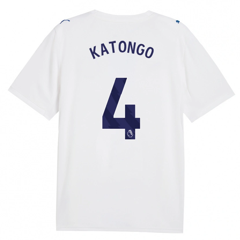 Danxen Niño Camiseta Jadel Katongo #4 Azulmarino Blanco Equipación Tercera 2026/27 La Camisa