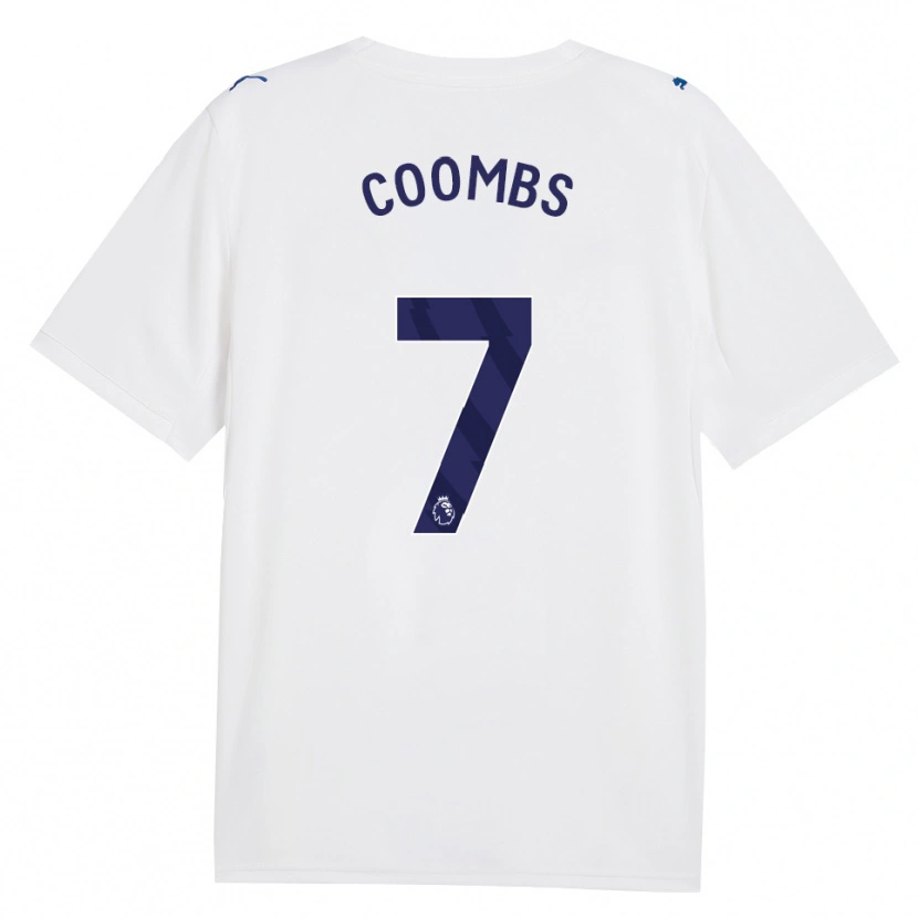Danxen Niño Camiseta Laura Coombs #7 Azulmarino Blanco Equipación Tercera 2026/27 La Camisa