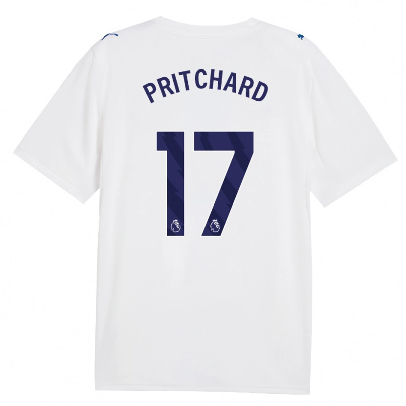 Danxen Niño Camiseta Poppy Pritchard #17 Azulmarino Blanco Equipación Tercera 2026/27 La Camisa