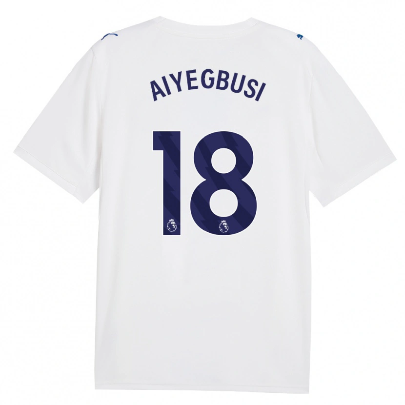 Danxen Niño Camiseta Tirenioluwa Aiyegbusi #18 Azulmarino Blanco Equipación Tercera 2026/27 La Camisa