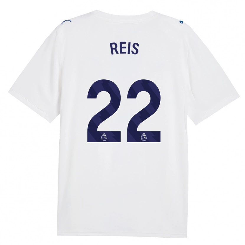 Danxen Niño Camiseta Vitor Reis #22 Azulmarino Blanco Equipación Tercera 2026/27 La Camisa