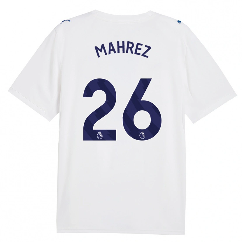 Danxen Niño Camiseta Riyad Mahrez #26 Azulmarino Blanco Equipación Tercera 2026/27 La Camisa