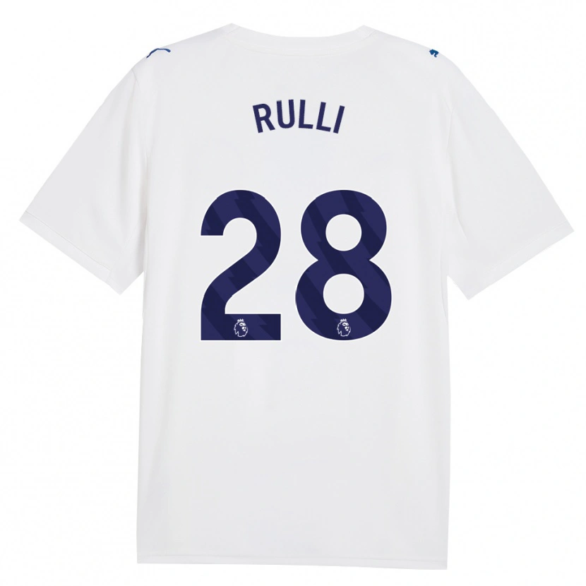 Danxen Niño Camiseta Gerónimo Rulli #28 Azulmarino Blanco Equipación Tercera 2026/27 La Camisa