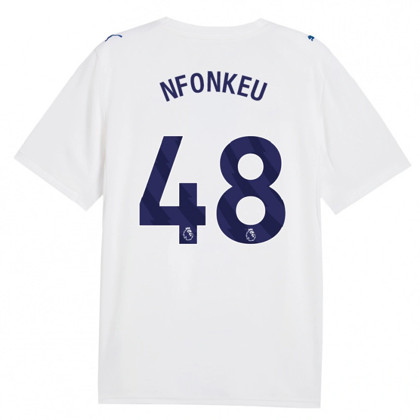 Danxen Niño Camiseta Brooklyn Nfonkeu #48 Azulmarino Blanco Equipación Tercera 2026/27 La Camisa