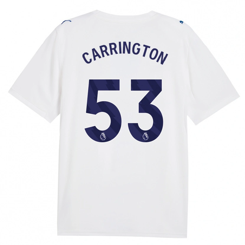 Danxen Niño Camiseta Ezra Carrington #53 Azulmarino Blanco Equipación Tercera 2026/27 La Camisa