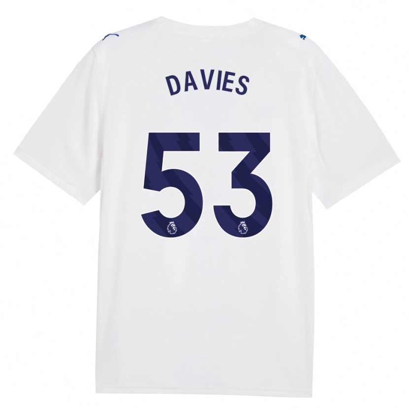 Danxen Niño Camiseta Mayzee Davies #53 Azulmarino Blanco Equipación Tercera 2026/27 La Camisa
