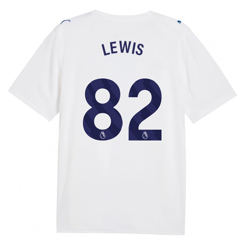 Danxen Niño Camiseta Rico Lewis #82 Azulmarino Blanco Equipación Tercera 2026/27 La Camisa