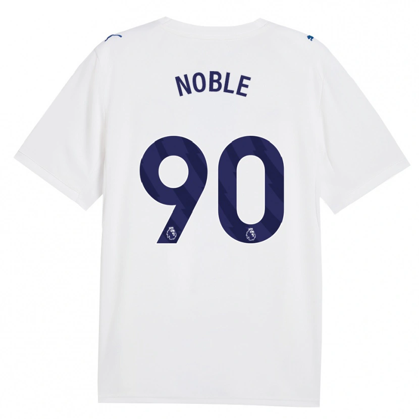 Danxen Niño Camiseta Kian Noble #90 Azulmarino Blanco Equipación Tercera 2026/27 La Camisa