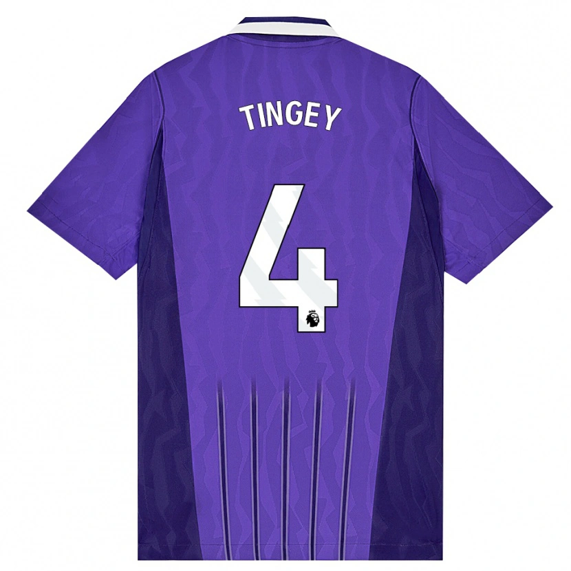 Danxen Niño Camiseta Tyler Tingey #4 Púrpura Blanco Equipación Tercera 2026/27 La Camisa