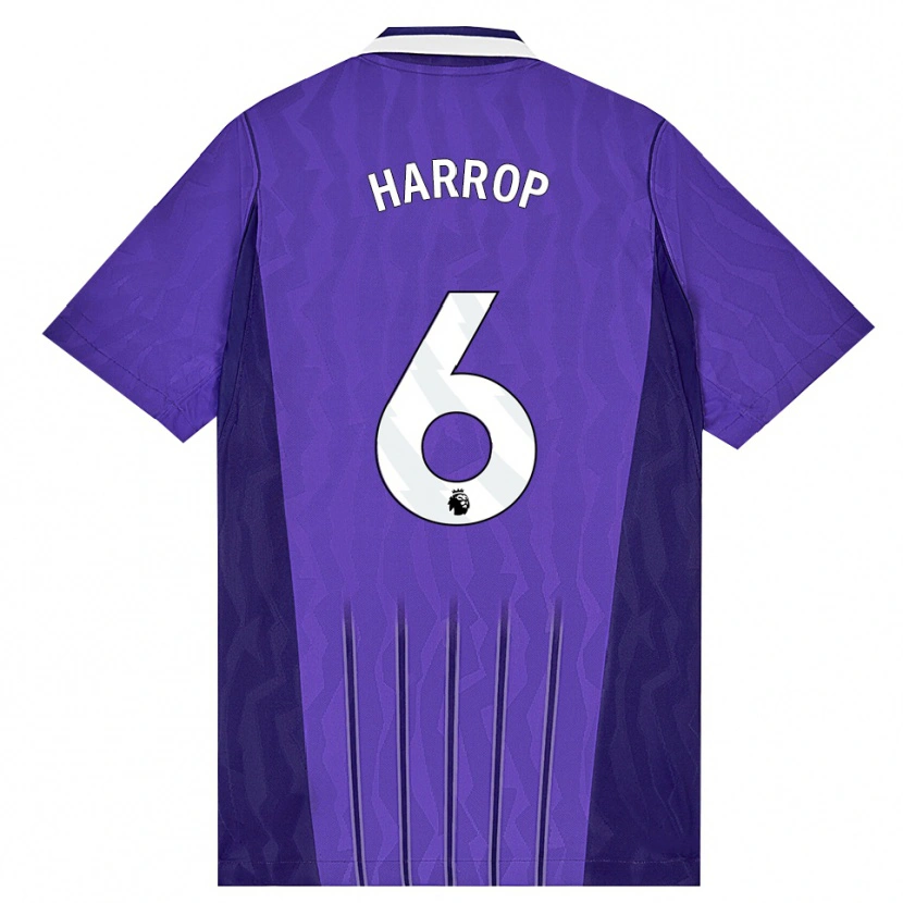 Danxen Niño Camiseta Kerys Harrop #6 Púrpura Blanco Equipación Tercera 2026/27 La Camisa