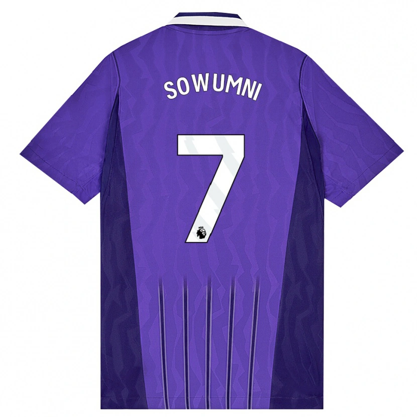 Danxen Niño Camiseta Elisha Sowunmi #7 Púrpura Blanco Equipación Tercera 2026/27 La Camisa