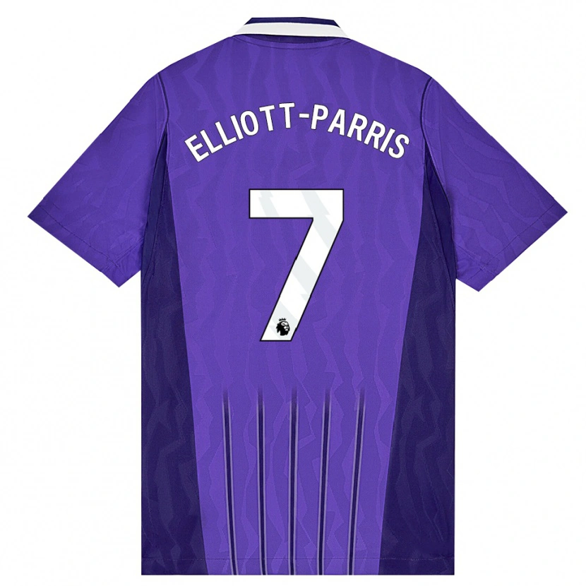 Danxen Niño Camiseta Reiss Elliott-Parris #7 Púrpura Blanco Equipación Tercera 2026/27 La Camisa