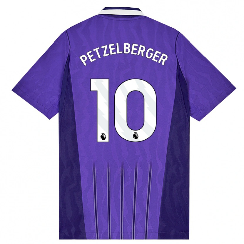 Danxen Niño Camiseta Ramona Petzelberger #10 Púrpura Blanco Equipación Tercera 2026/27 La Camisa