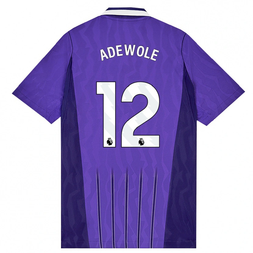 Danxen Niño Camiseta Miracle Adewole #12 Púrpura Blanco Equipación Tercera 2026/27 La Camisa