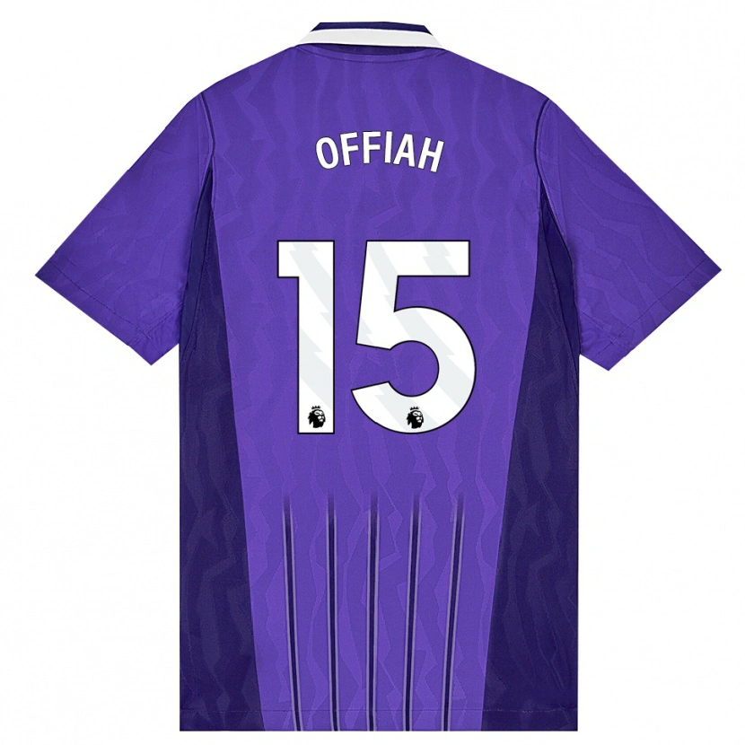 Danxen Niño Camiseta Phoenix Offiah #15 Púrpura Blanco Equipación Tercera 2026/27 La Camisa