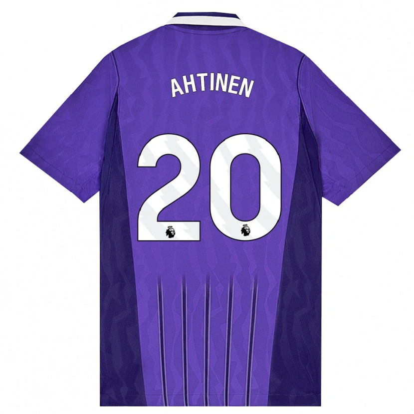 Danxen Niño Camiseta Olga Ahtinen #20 Púrpura Blanco Equipación Tercera 2026/27 La Camisa