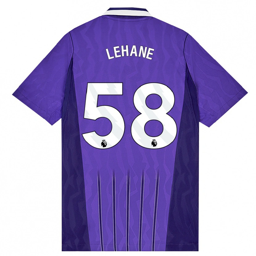 Danxen Niño Camiseta Ellis Lehane #58 Púrpura Blanco Equipación Tercera 2026/27 La Camisa