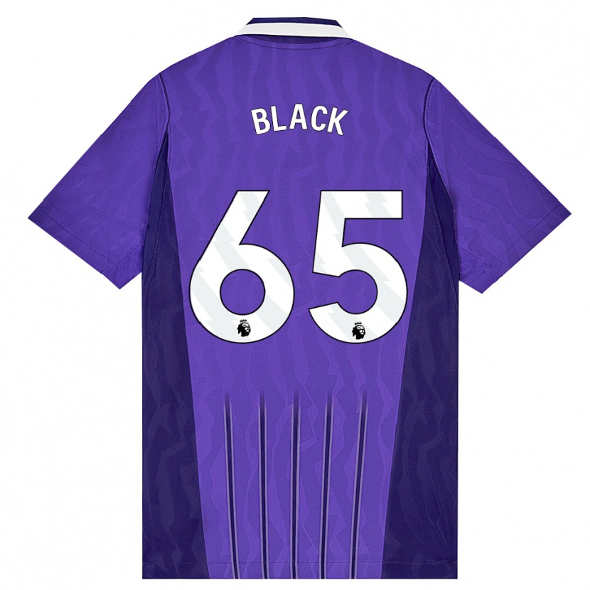 Danxen Niño Camiseta Leo Black #65 Púrpura Blanco Equipación Tercera 2026/27 La Camisa