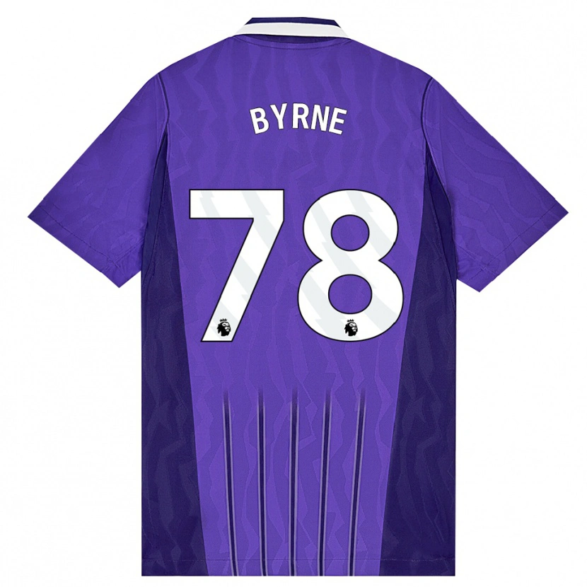 Danxen Niño Camiseta Harry Byrne #78 Púrpura Blanco Equipación Tercera 2026/27 La Camisa