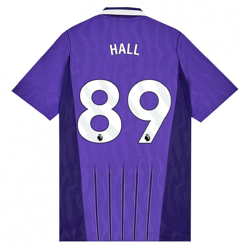 Danxen Niño Camiseta Tye Hall #89 Púrpura Blanco Equipación Tercera 2026/27 La Camisa