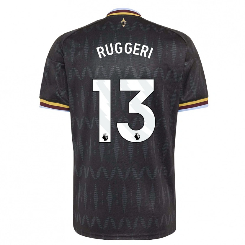 Danxen Niño Camiseta Matteo Ruggeri #13 Azulaciano Negro Amarillo 2ª Equipación 2026/27 La Camisa